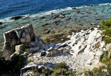 Aliki Ancient Marble Quarry in Thassos Island, Greece