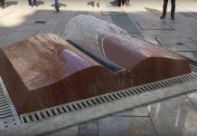 Marble Tome: ‘Open Book Fountain’ in Budapest Flips Its Own Liquid Pages