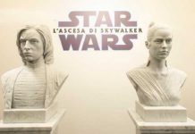 Star Wars heroes Rey and Kylo made from Carrara marble in Rome